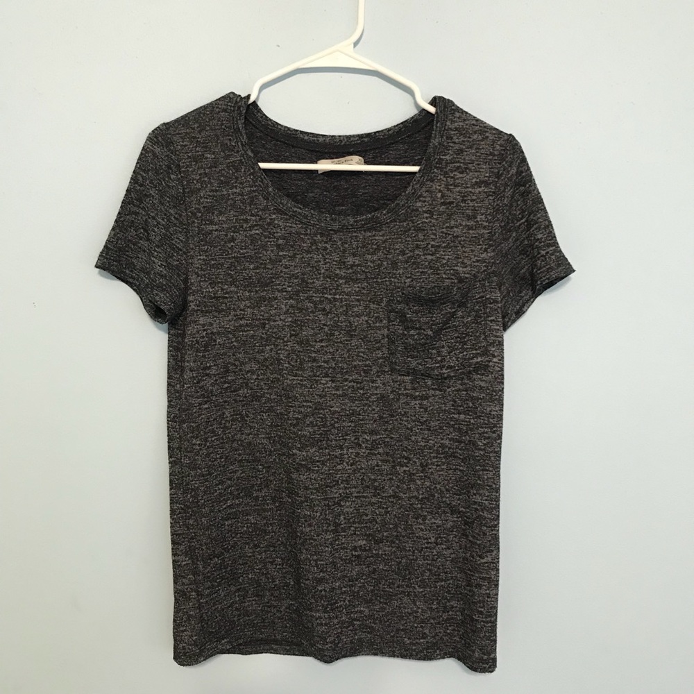 Abercrombie Heathered Grey Tee